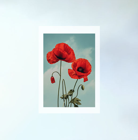 ジオメトリック・ユーフォリアのアートポスター原画のみ設置イメージ