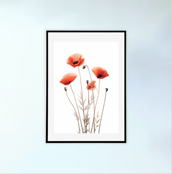 ジオメトリック・ユーフォリアのアートポスター黒フレームあり