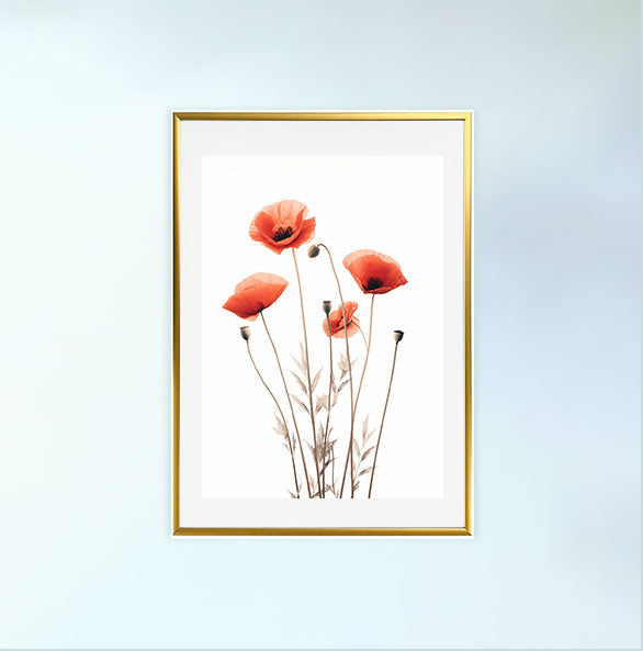 ジオメトリック・ユーフォリアのアートポスター金フレームあり