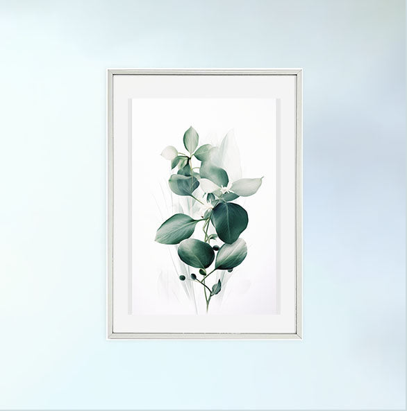 ジオメトリック・ユーフォリアのアートポスター銀フレームあり