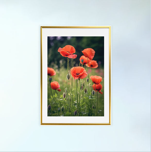 ジオメトリック・ユーフォリアのアートポスター金フレームあり