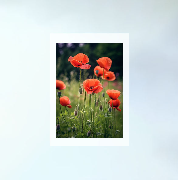 ジオメトリック・ユーフォリアのアートポスター原画のみ設置イメージ