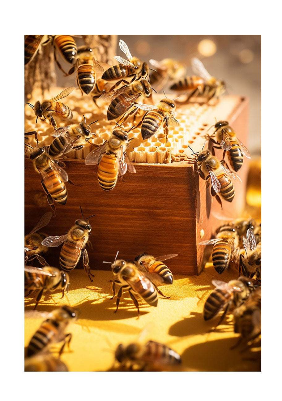 ハーモニアス ビーハイブ(Harmonious Beehiveのアートポスター原画のみ