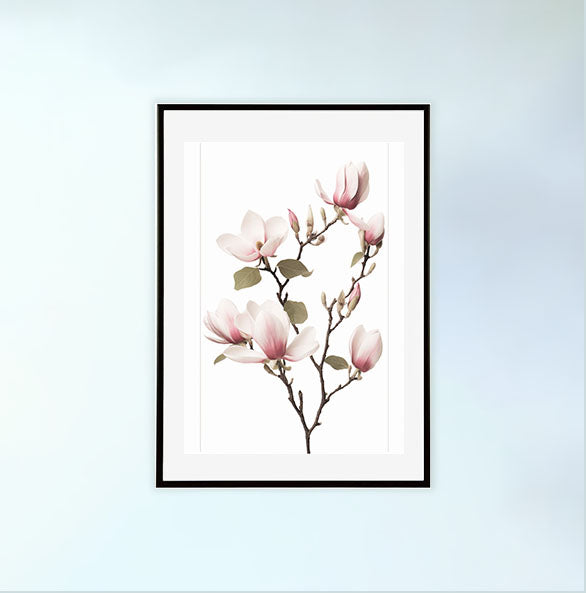 マジェスティックマグノリアのアートポスター黒フレームあり
