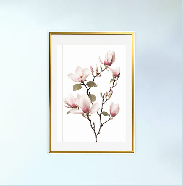 マジェスティックマグノリアのアートポスター金フレームあり