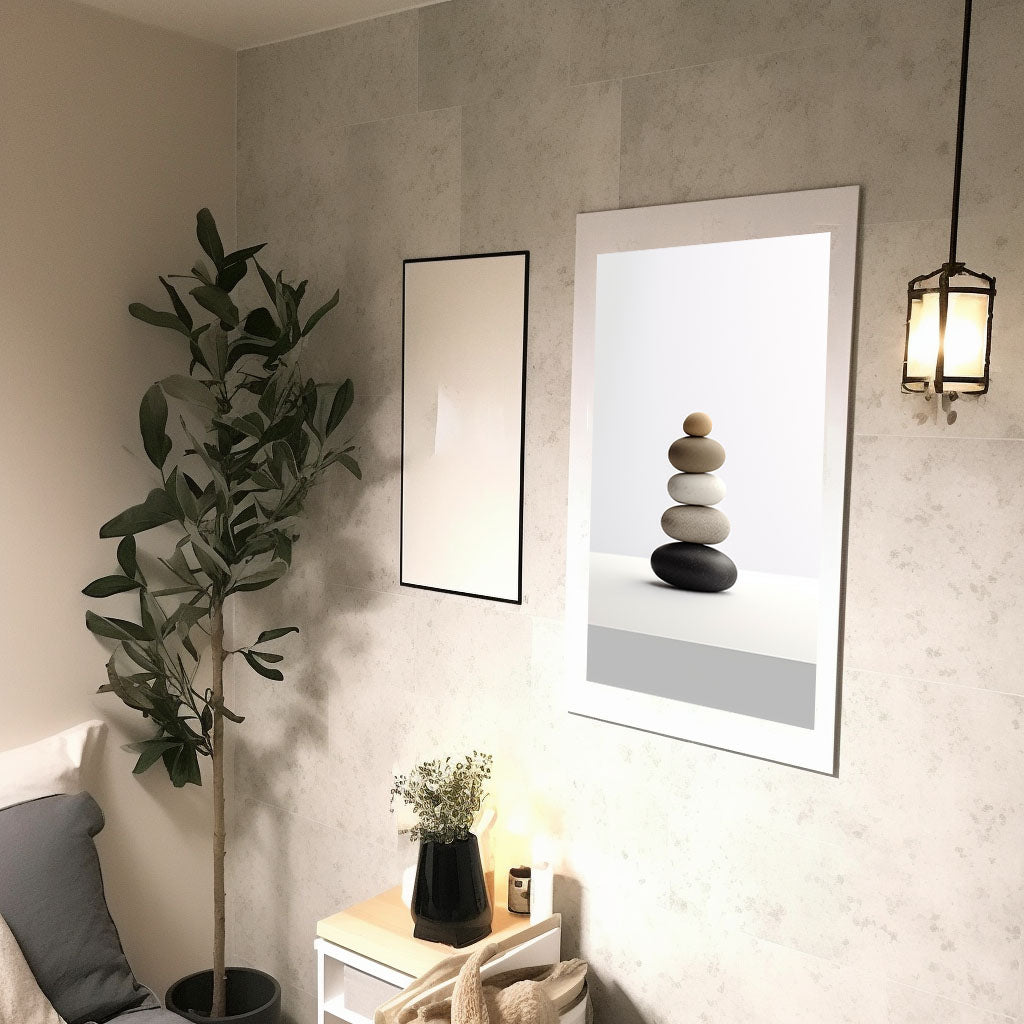 瞑想用禅ストーンズのアートポスター廊下配置イメージ