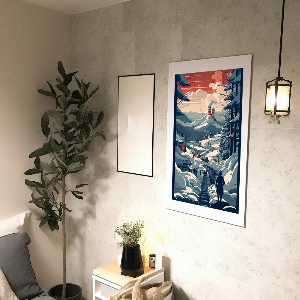 軍隊のシーンのアートポスター廊下配置イメージ