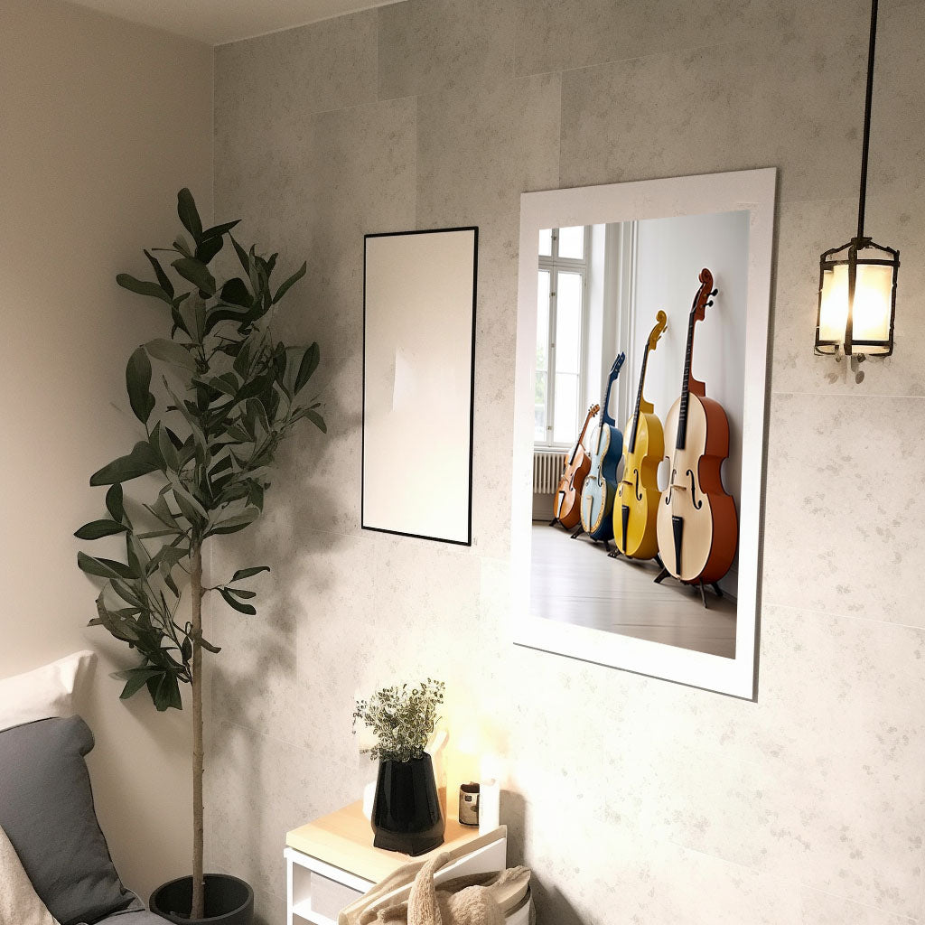 音楽の楽器のアートポスター廊下配置イメージ