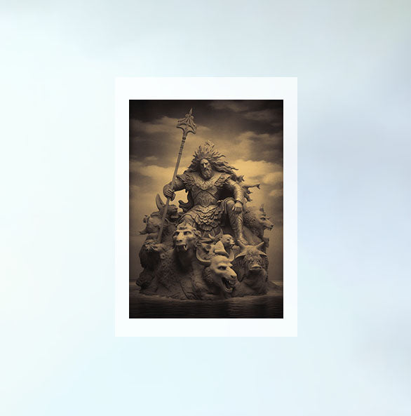 神話の神々のアートポスター原画のみ設置イメージ