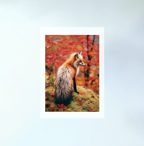 ノーブルホースのアートポスター原画のみ設置イメージ