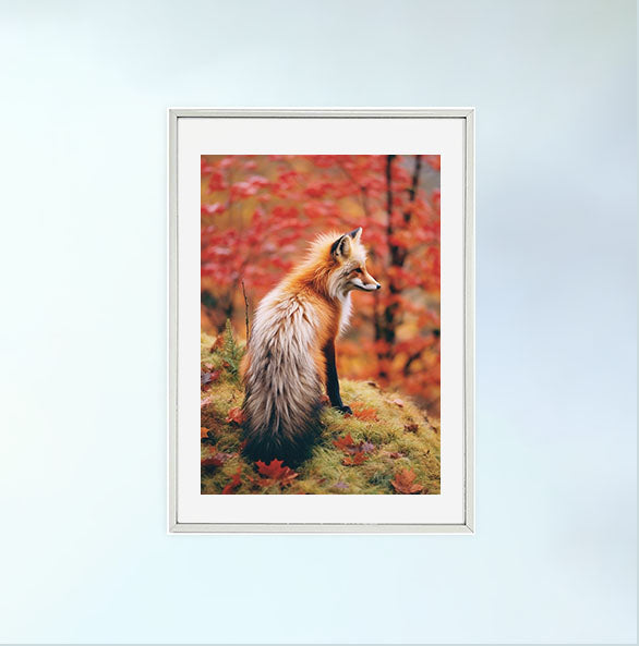 ノーブルホースのアートポスター銀フレームあり