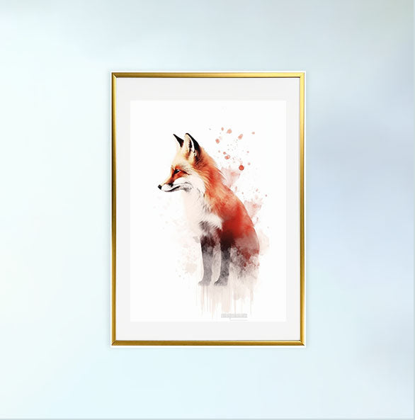 ノーブルホースのアートポスター金フレームあり