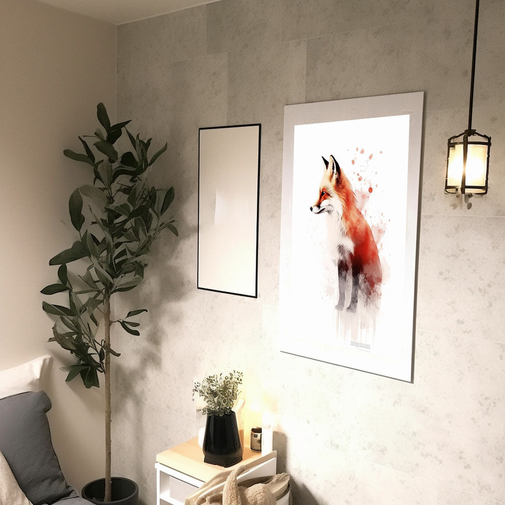 ノーブルホースのアートポスター廊下配置イメージ