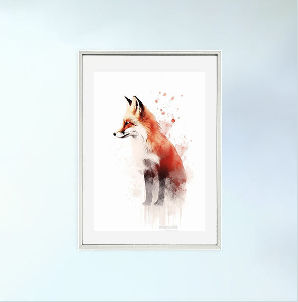 ノーブルホースのアートポスター銀フレームあり