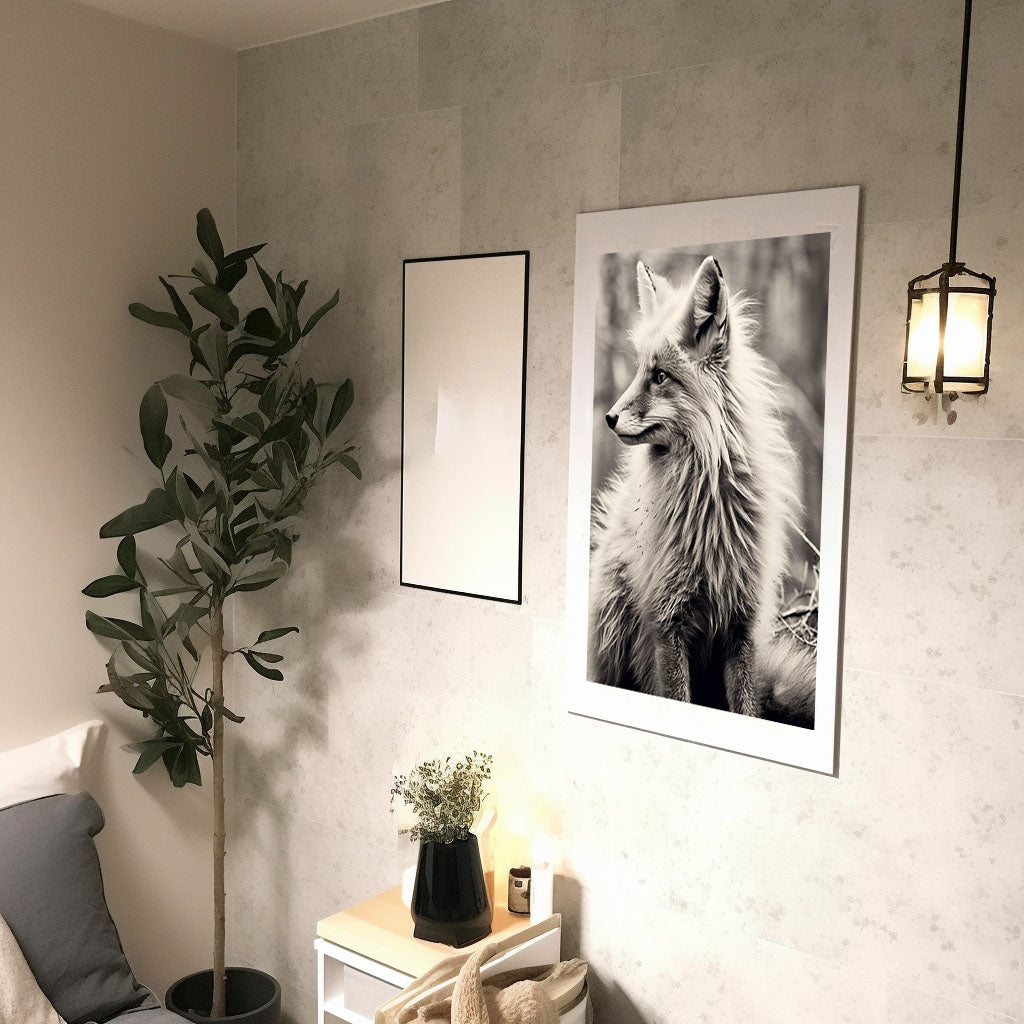 ノーブルホースのアートポスター廊下配置イメージ