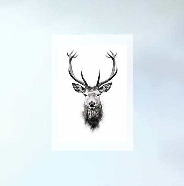 ノーブルスタッグのアートポスター原画のみ設置イメージ