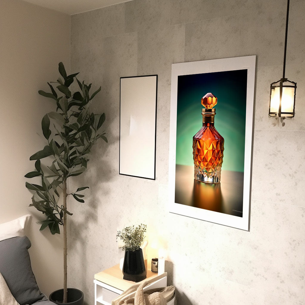 パフュームボトルのアートポスター廊下配置イメージ