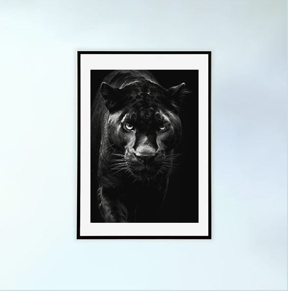 聖なるイチジクの木のアートポスター黒フレームあり