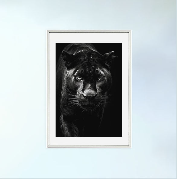 聖なるイチジクの木のアートポスター銀フレームあり