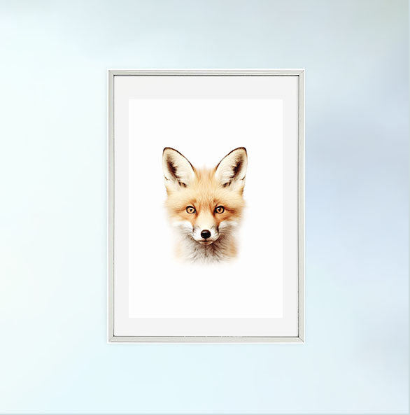 聖なるイチジクの木のアートポスター銀フレームあり