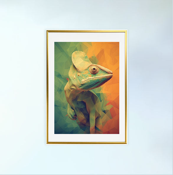 聖なるイチジクの木のアートポスター金フレームあり