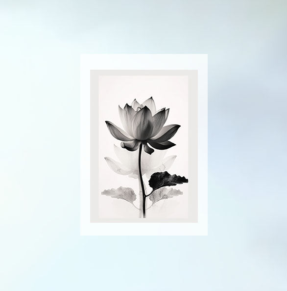 聖なる蓮のアートポスター原画のみ設置イメージ