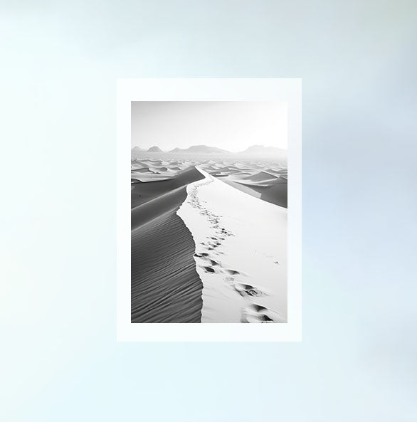 サハラ砂漠のアートポスター原画のみ設置イメージ