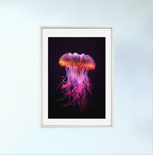 セレーネ・ジェリーフィッシュのアートポスター銀フレームあり