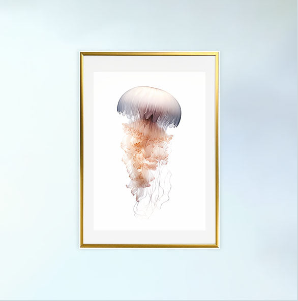 セレーネ・ジェリーフィッシュのアートポスター金フレームあり