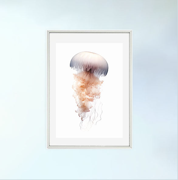 セレーネ・ジェリーフィッシュのアートポスター銀フレームあり