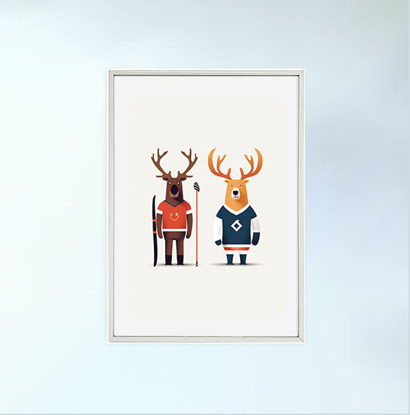 スポーツのアクションショットのアートポスター銀フレームあり