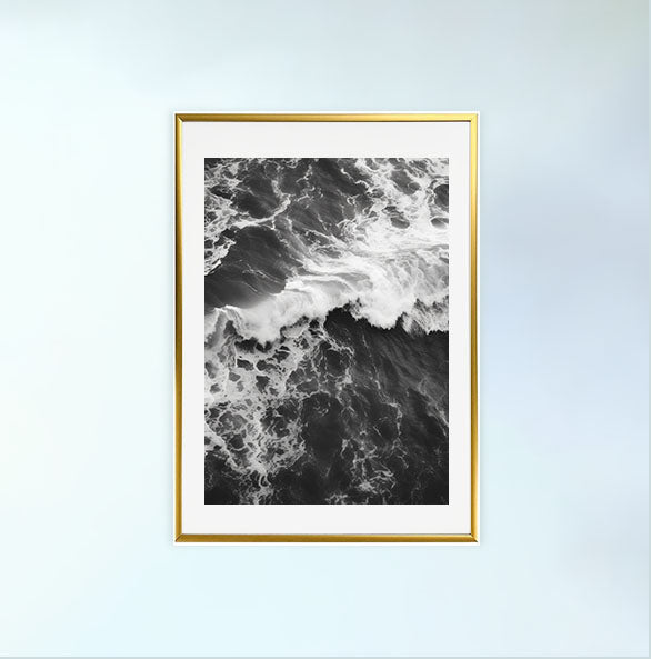 微妙なリズムのアートポスター金フレームあり