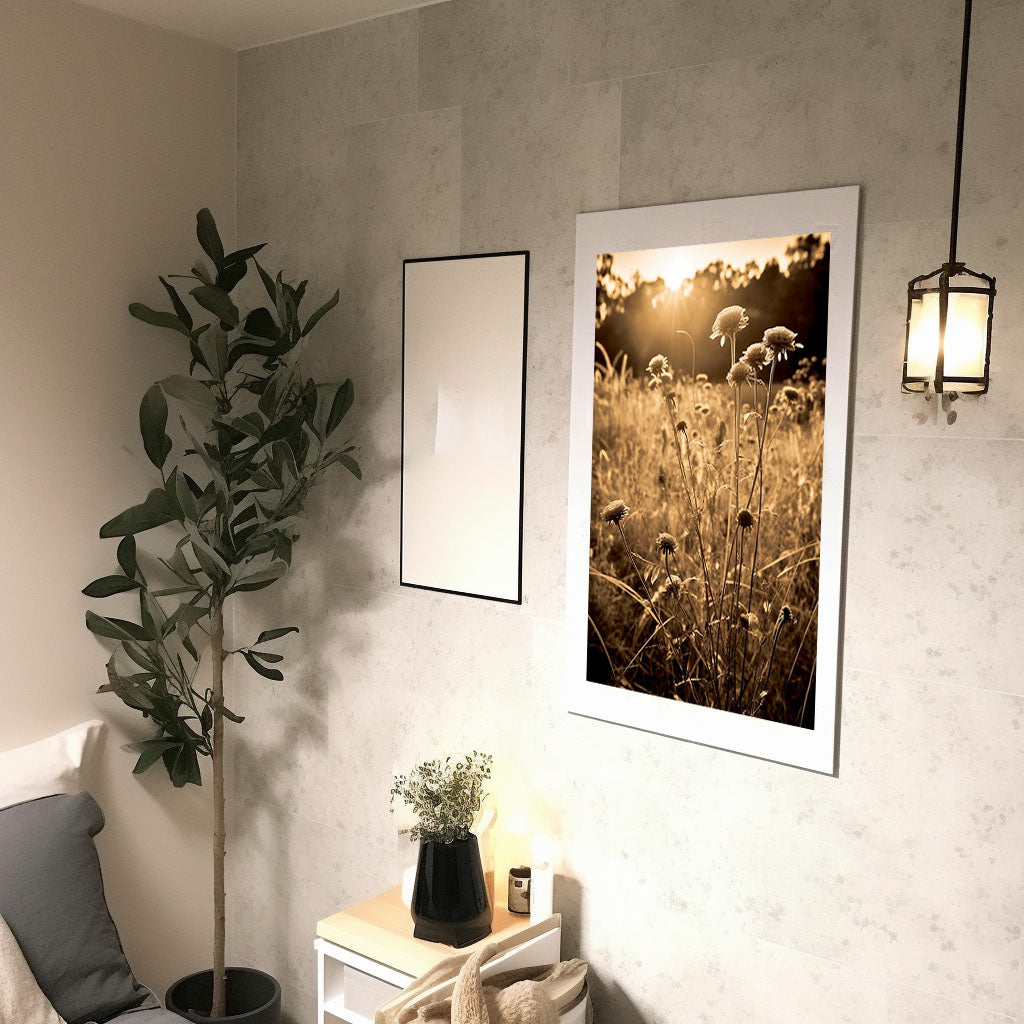 サンライトメドウズのアートポスター廊下配置イメージ