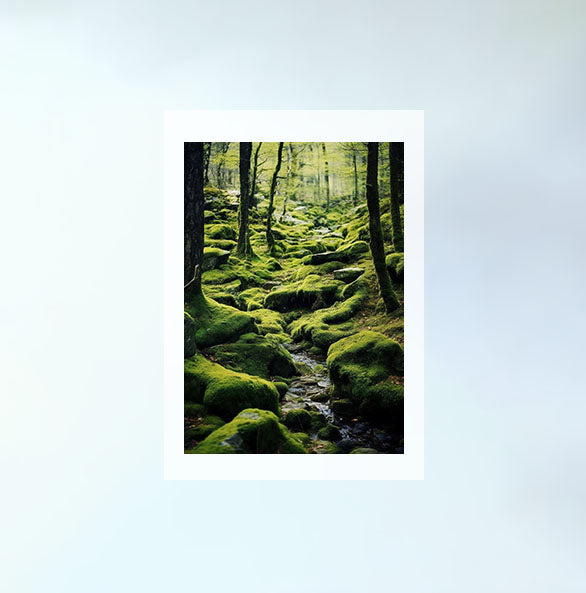 トランキル・レヴェリーのアートポスター原画のみ設置イメージ