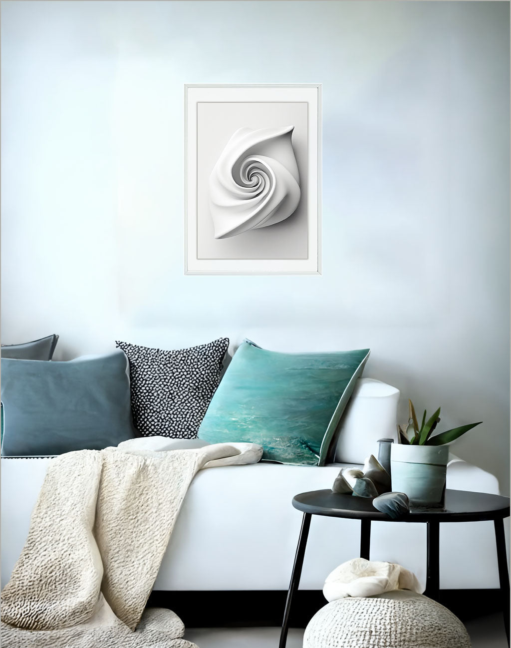 Whirling Dervishのアートポスターソファ配置イメージ