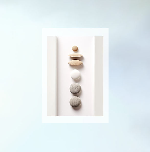 禅の庭のアートポスター原画のみ設置イメージ