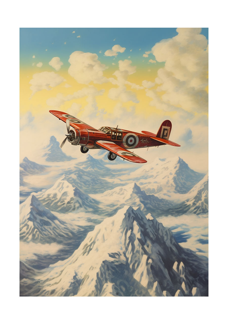 飛行機のアートポスター原画のみ