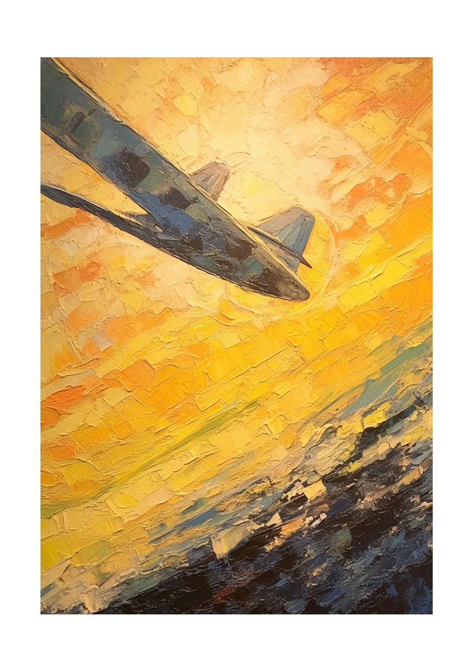 飛行機のアートポスター原画のみ