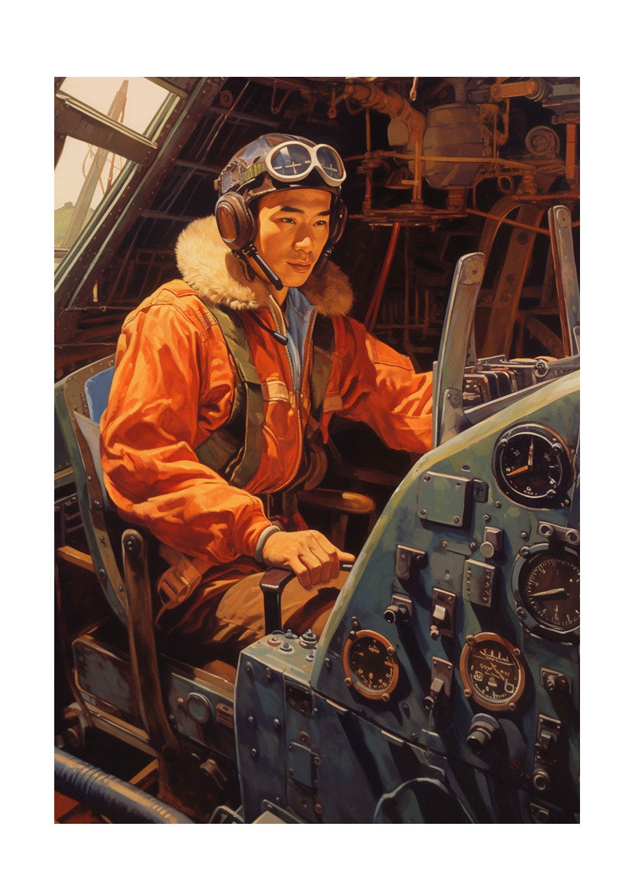飛行機のアートポスター原画のみ