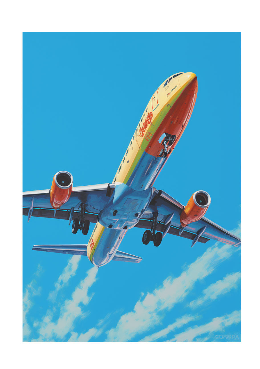 飛行機のアートポスター原画のみ