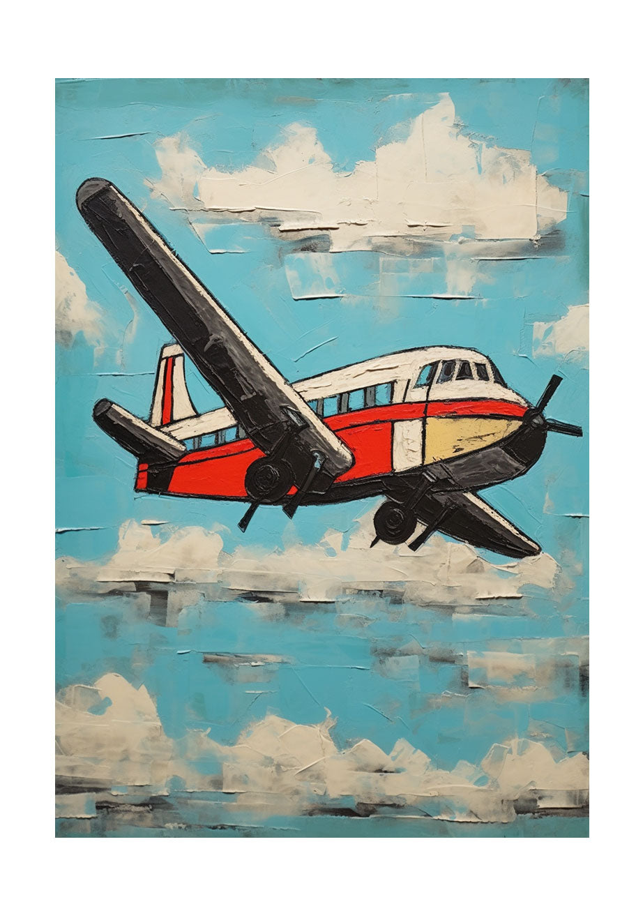 飛行機のアートポスター原画のみ