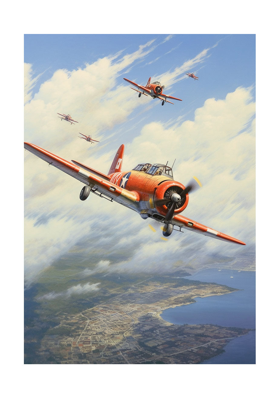 飛行機のアートポスター原画のみ