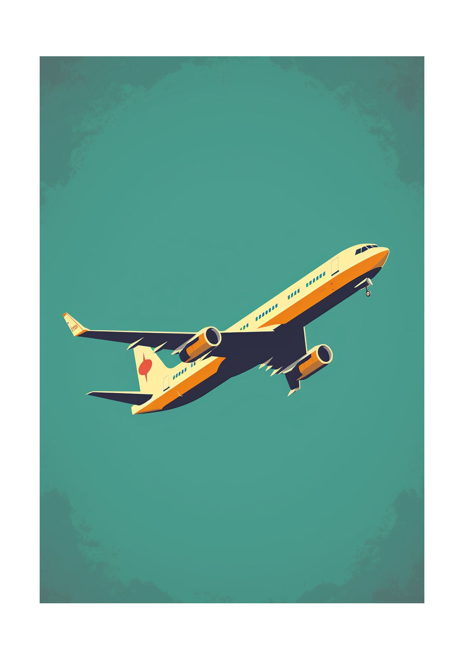 飛行機のアートポスター原画のみ