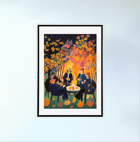 酒のアートポスター黒フレームあり