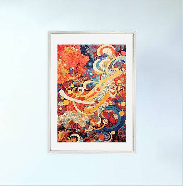 グラフィックのアートポスター銀フレームあり