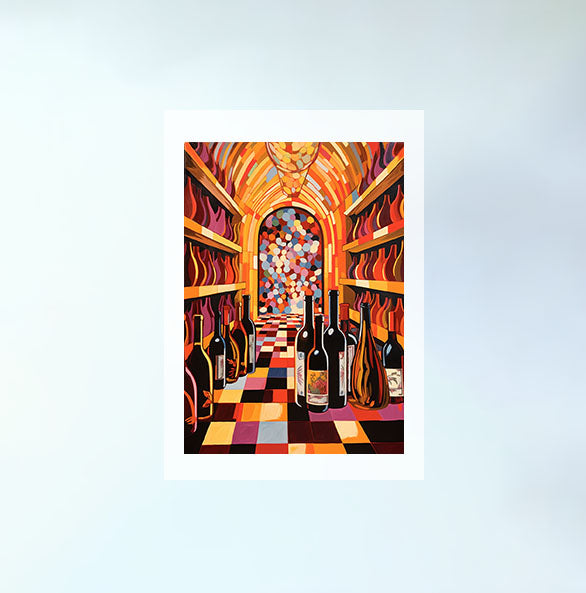 酒のアートポスター原画のみ設置イメージ