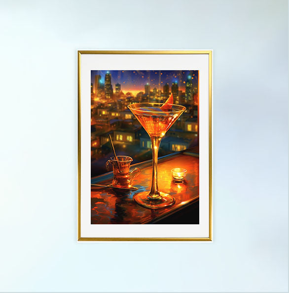 酒のアートポスター金フレームあり