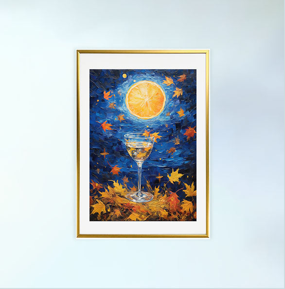 酒のアートポスター金フレームあり