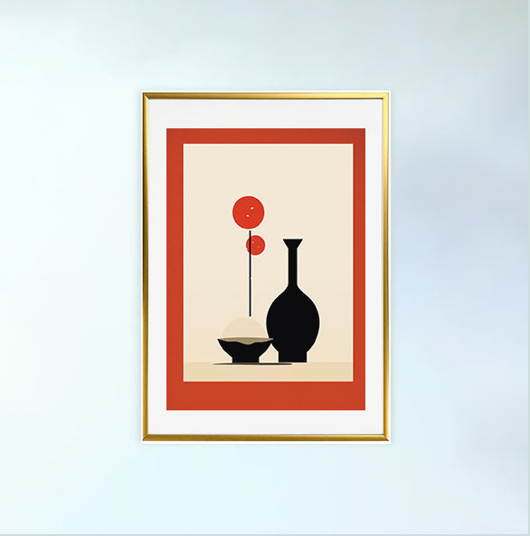 酒のアートポスター金フレームあり