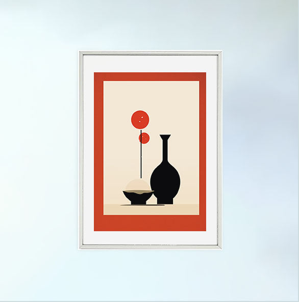 酒のアートポスター銀フレームあり